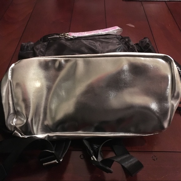 Urban Outfitters | Black & Silver Backpack - Picture 8 of 8